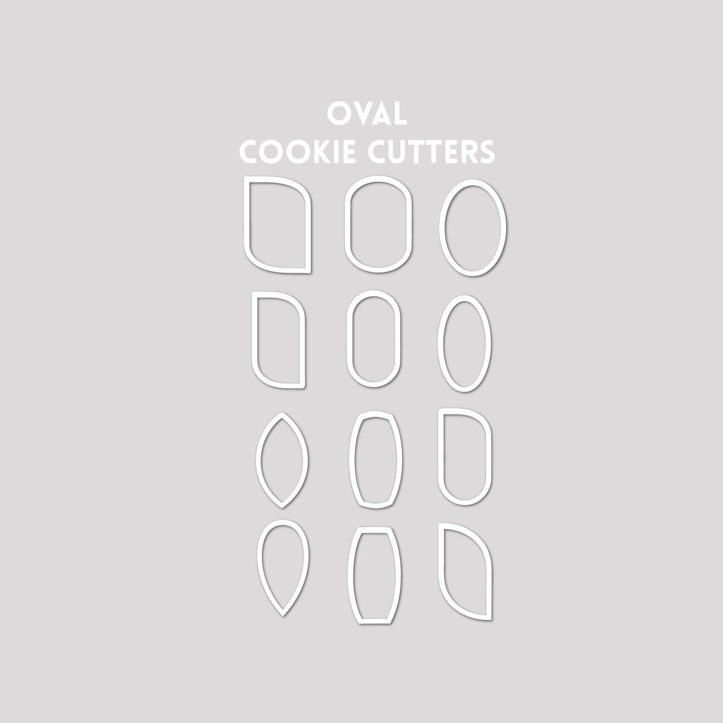 Oval Shape Cookie Cutters