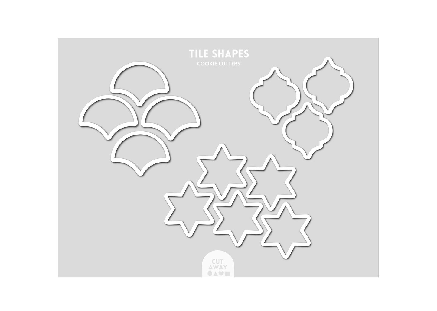 Tile Shapes Cookie Cutters