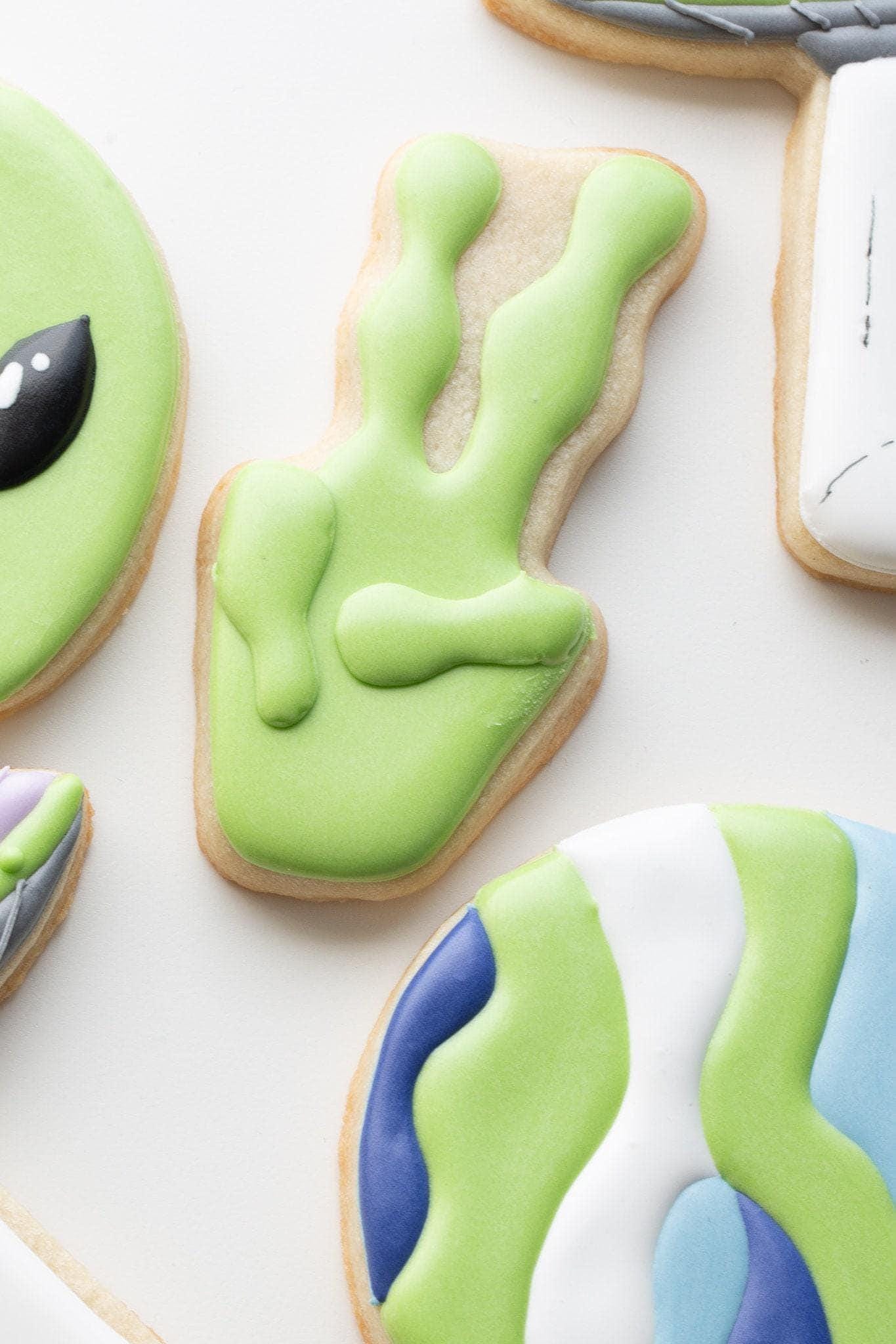 Alien Peace Sign Cookie Cutter