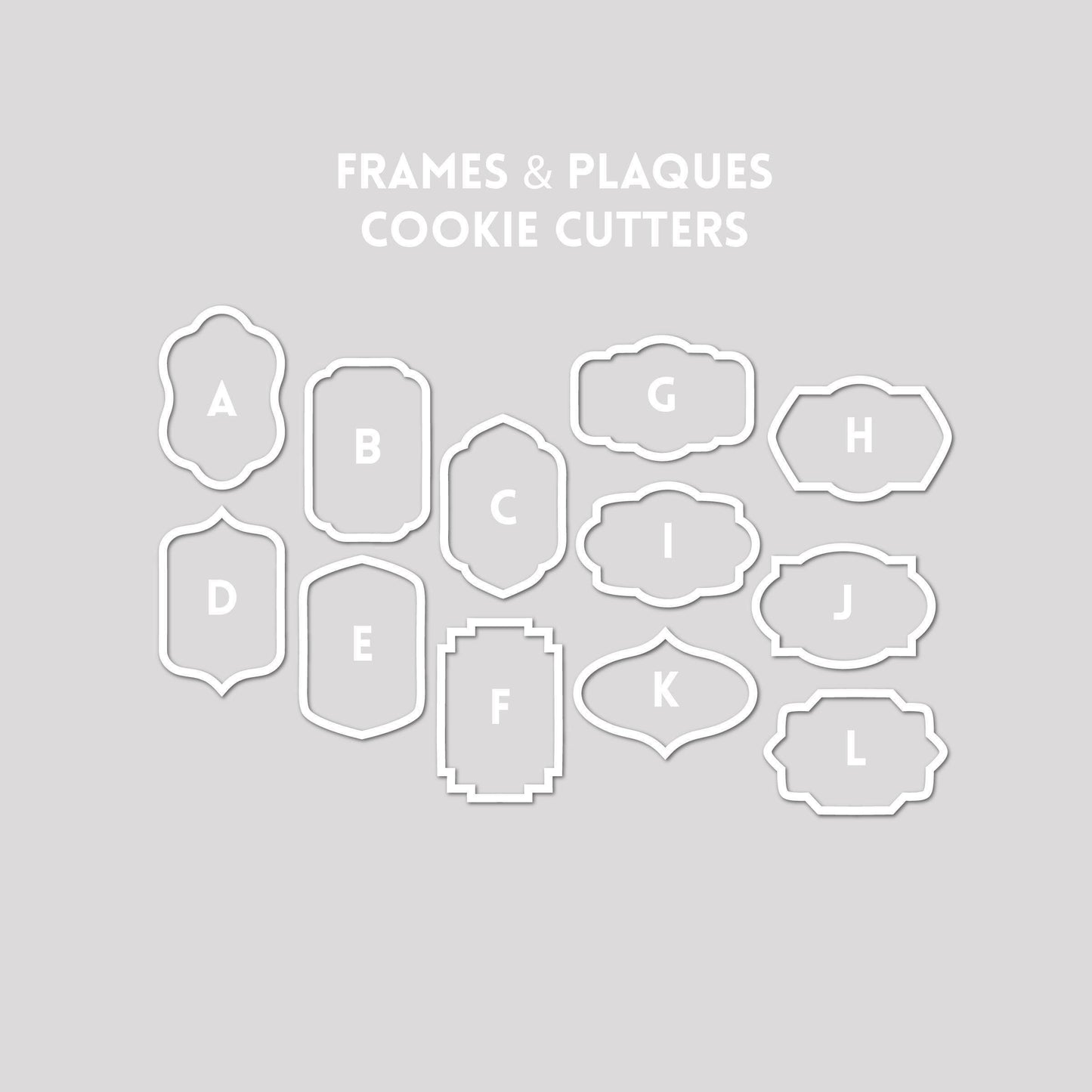 Frame and Plaque Cookie Cutters