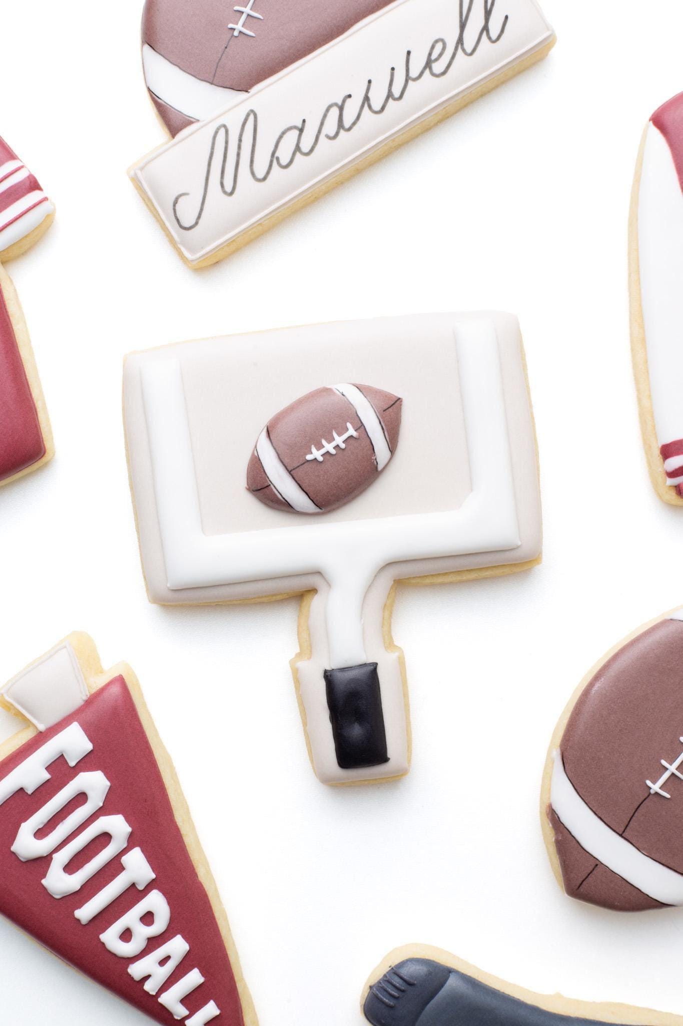 Football Name Plaque Cookie Cutter