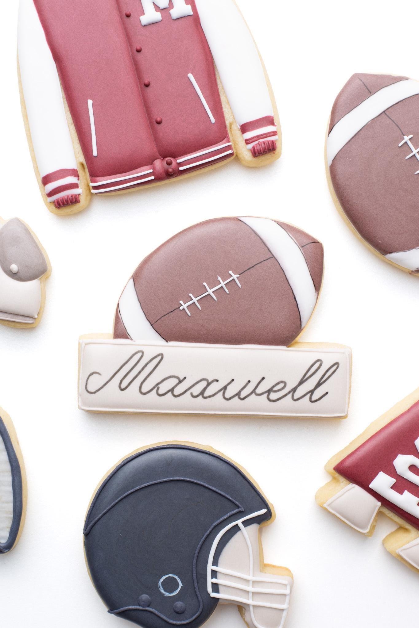 Football Name Plaque Cookie Cutter