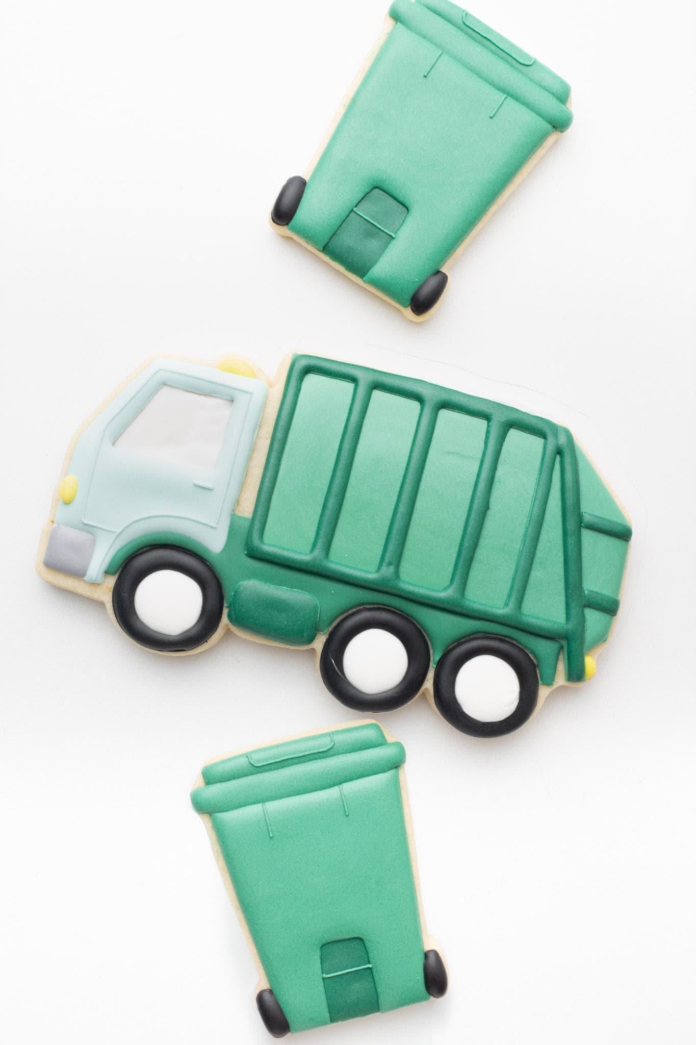 Garbage Truck, Garbage Bin Cookie Cutter