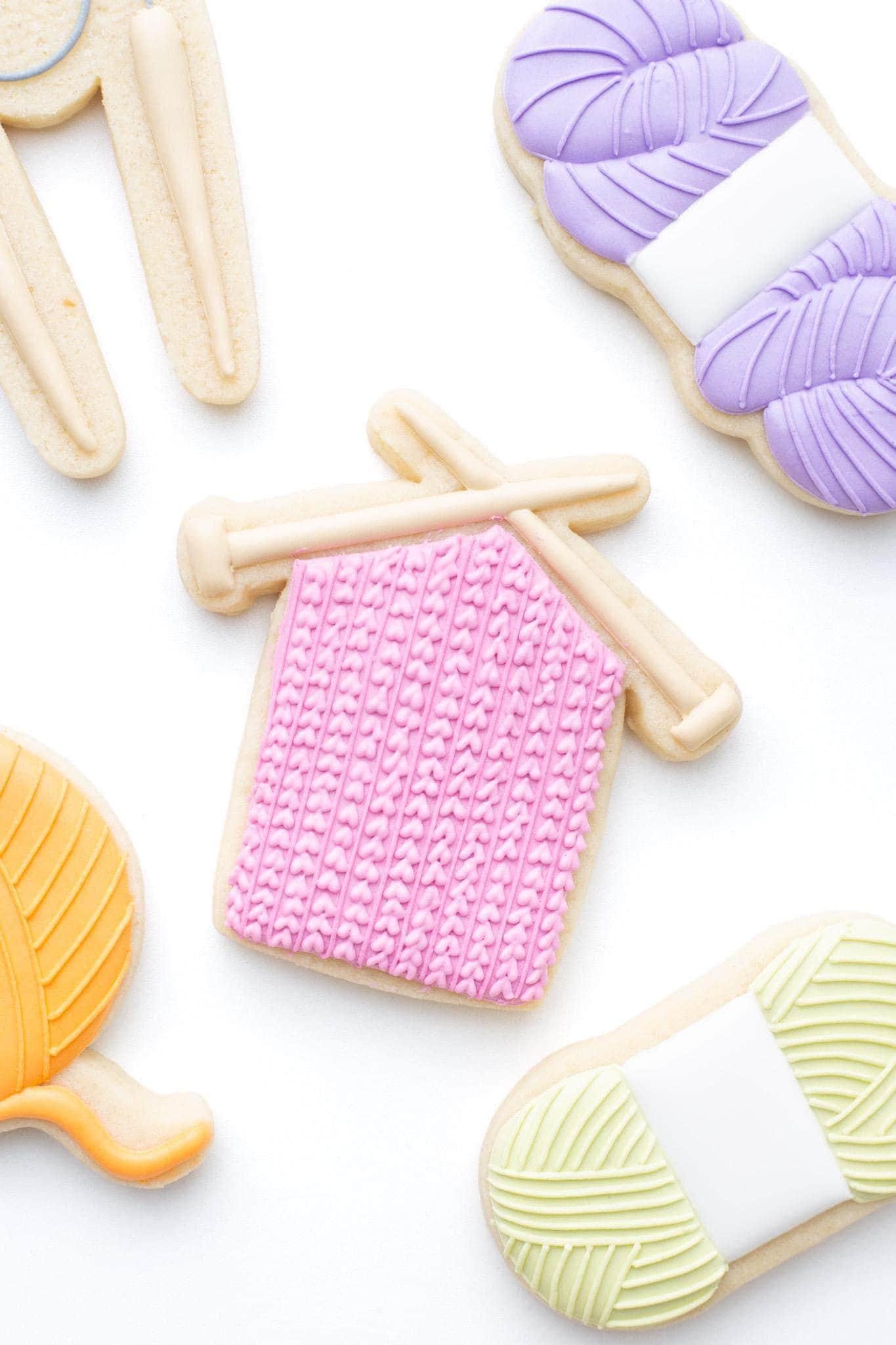 Knitting Needles Cookie Cutter