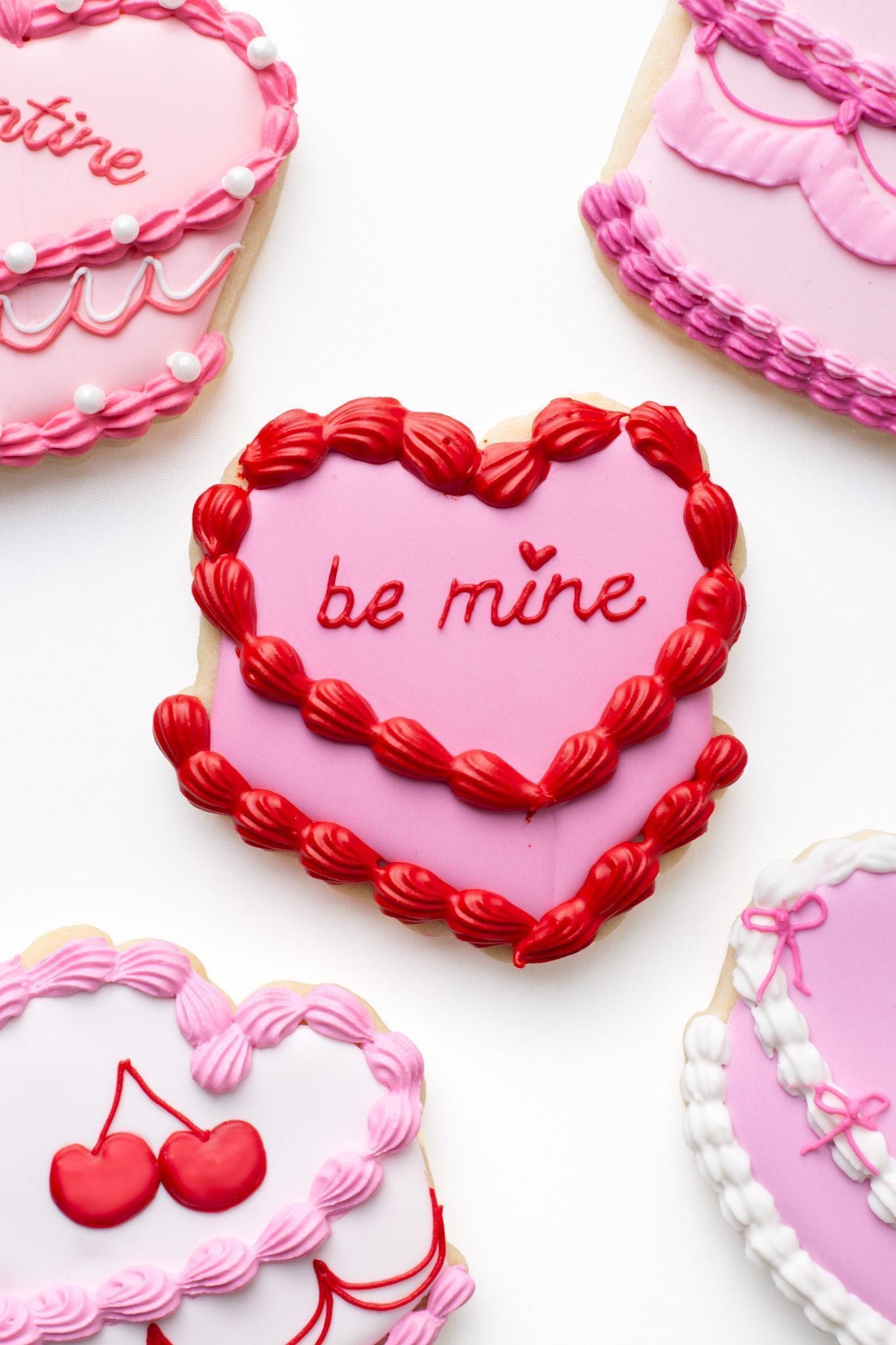 Vintage Heart Cakes Cookie Cutter